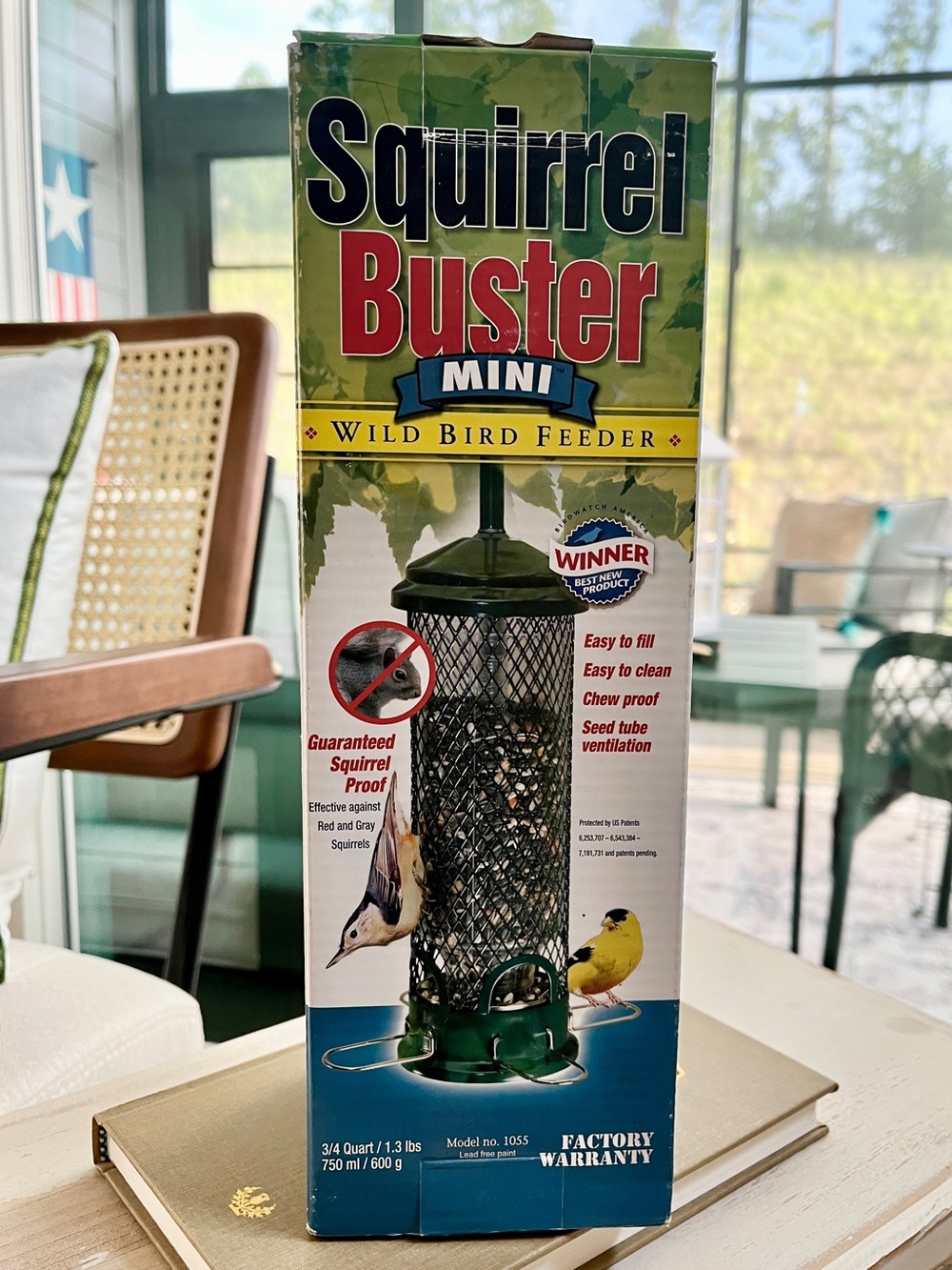 Squirrel Buster Mini Wild Bird Feeder - Green - NIB - Picture 2 of 8